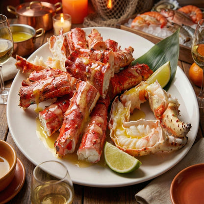 Premium King Crab Legs – Large Meat Yield & Clean Ocean Finish 🦀