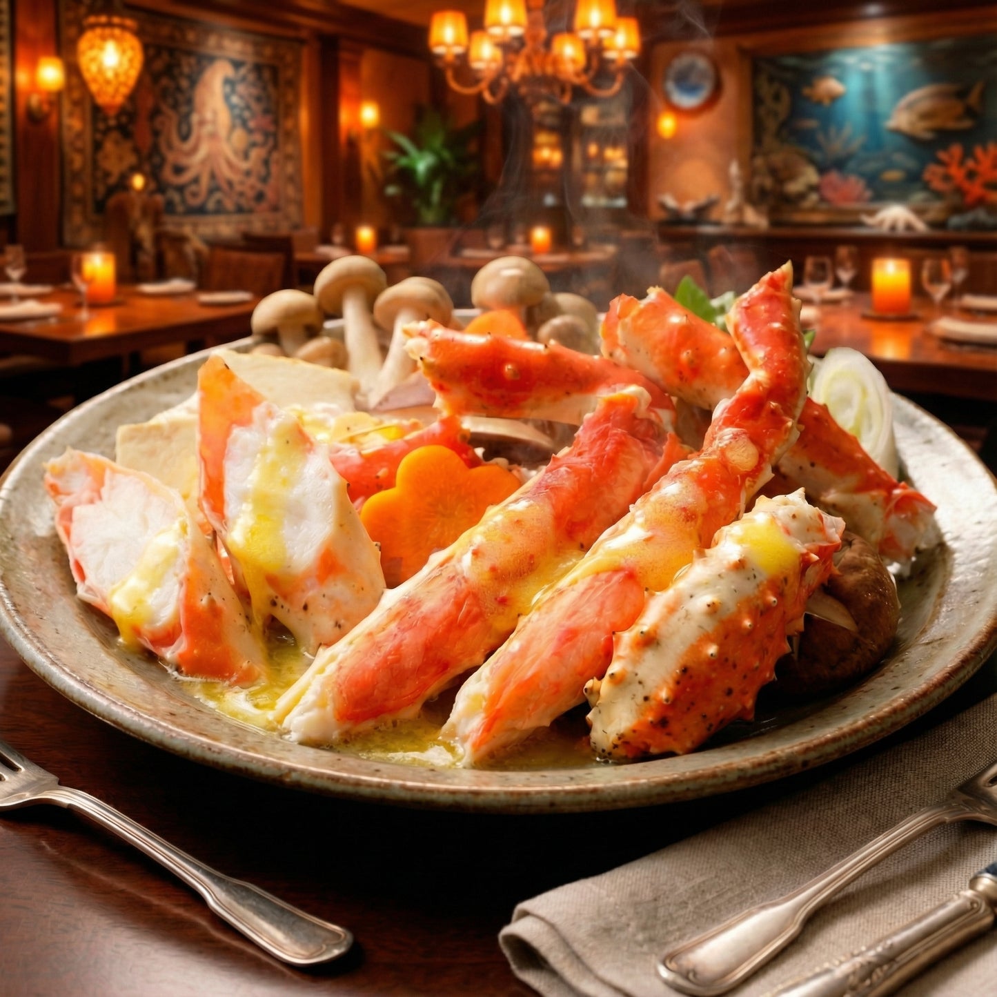 Premium King Crab Legs – Large Meat Yield & Clean Ocean Finish 🦀