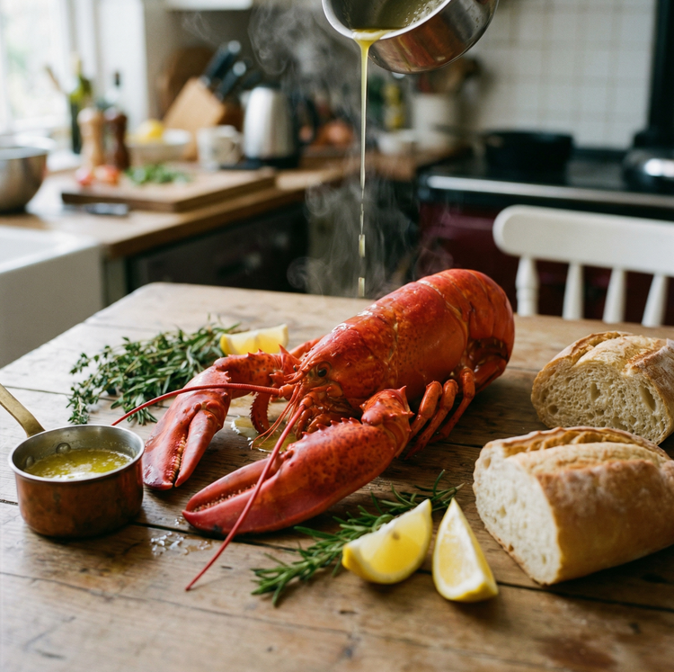 Whole Live Boston Lobster – Naturally Sweet & Firm Texture 🦞