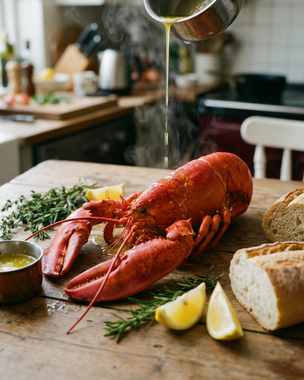 Whole Live Boston Lobster – Naturally Sweet & Firm Texture 🦞