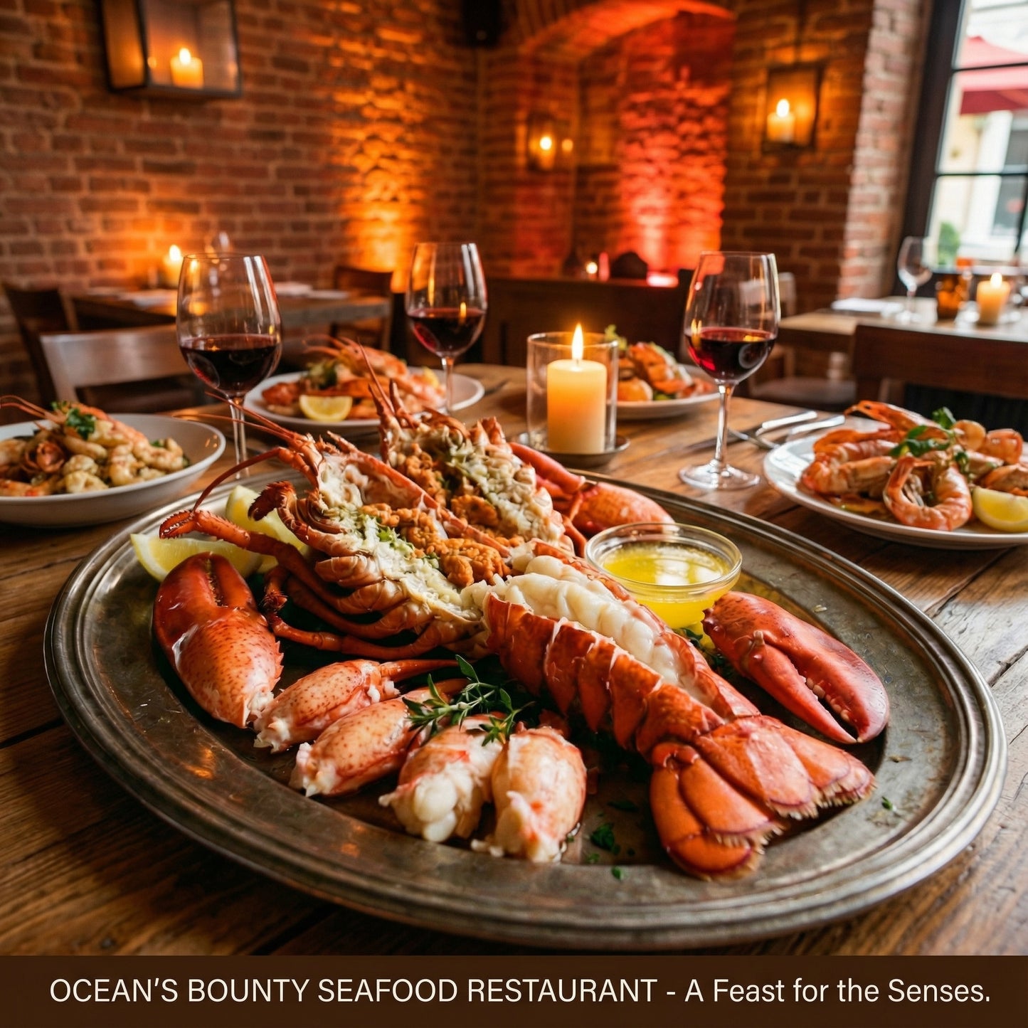 Whole Live Boston Lobster – Naturally Sweet & Firm Texture 🦞