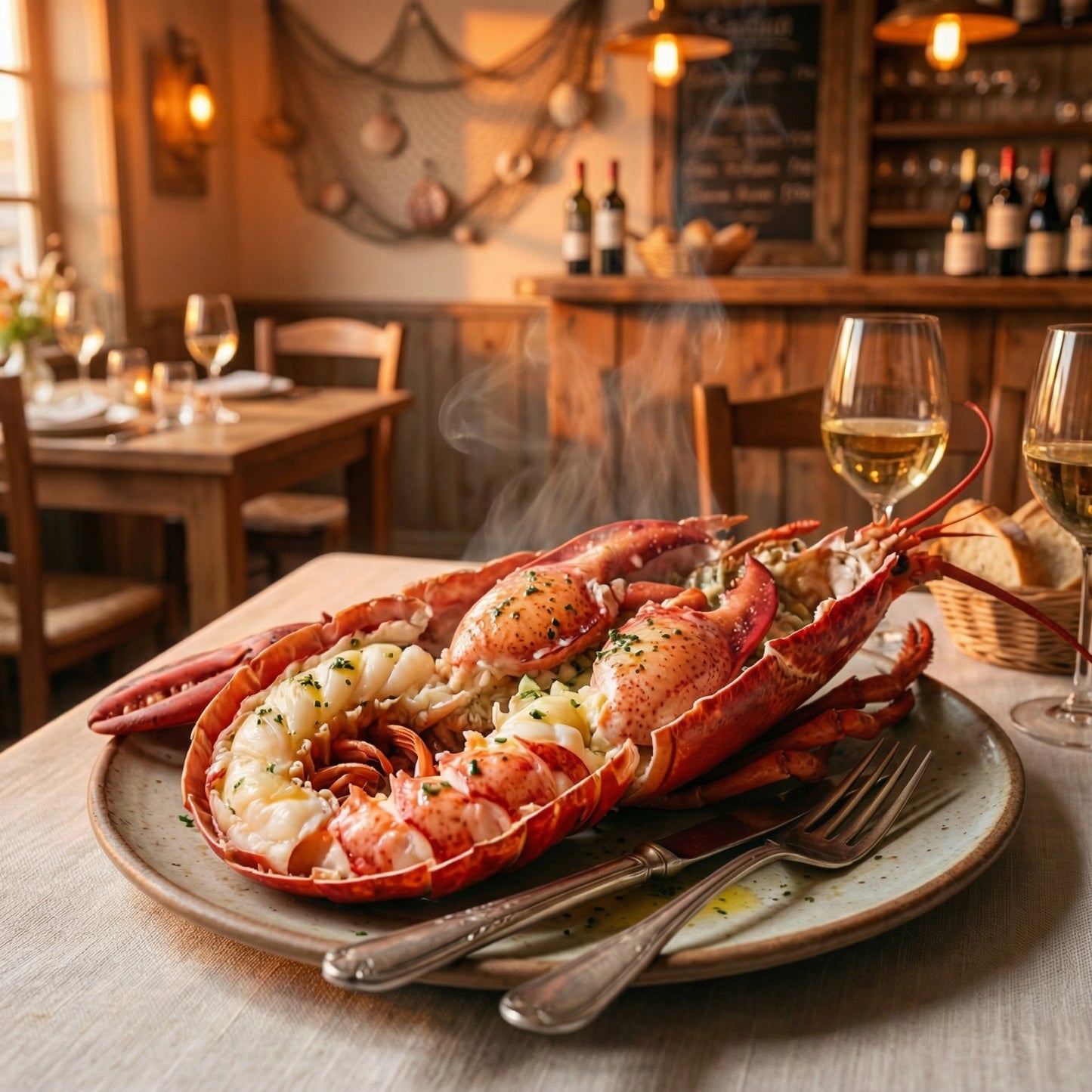 Whole Live Boston Lobster – Naturally Sweet & Firm Texture 🦞
