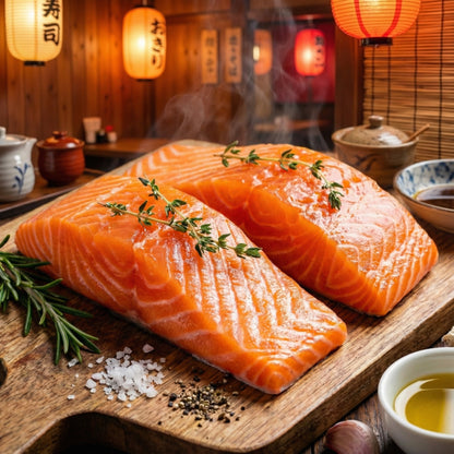 Premium Salmon Fillet – Clean Flavor & Firm, Moist Texture 🐟