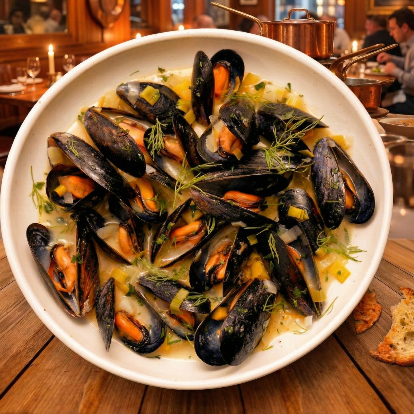 Frozen Blue Mussels in Half Shell – Rope-Cultured & Clean Finish 🐚